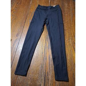 New Size 4 Victoria Secret Incredible Essential Leggings Black 7/8 Pockets NWT
